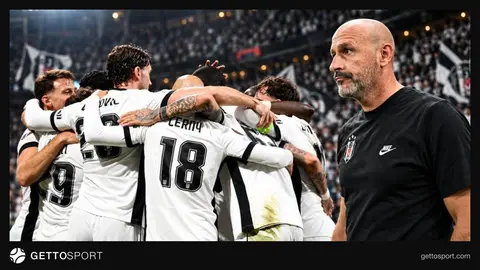 Beşiktaş oyuncuları maç öncesi ısınırken takım görüntüsü