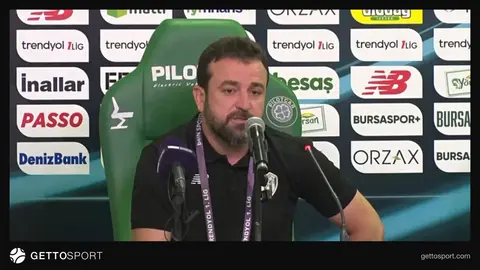 Bursaspor teknik sorumlusu Fatih Şen ve Mardin 1969 Spor teknik direktörü Ivaylo Petev basın toplantısında