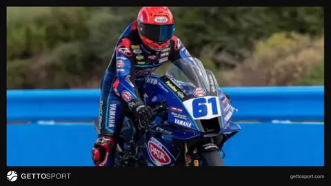 Can Öncü podyumda el sallıyor, Jerez pistinde motosikletiyle
