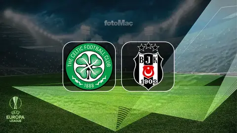 Celtic Park'ta maç hazırlığı yapan Celtic ve Beşiktaş oyuncuları
