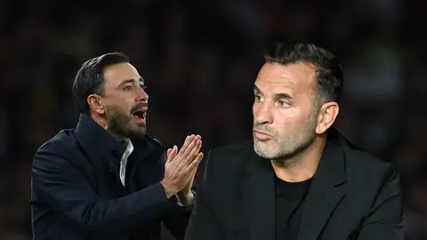 Davide Ancelotti basın toplantısında konuşurken