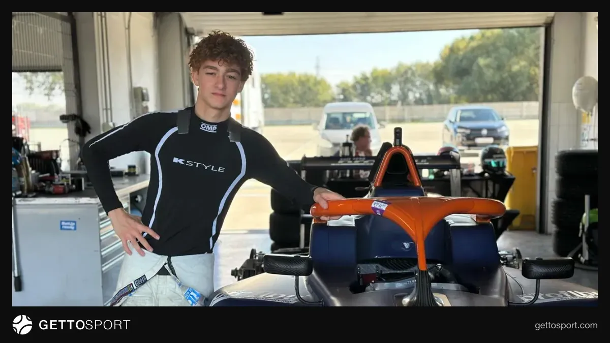 Davin Cəfərov Formula‑4 bolidi ilə Slovakia Ringdə testdə
