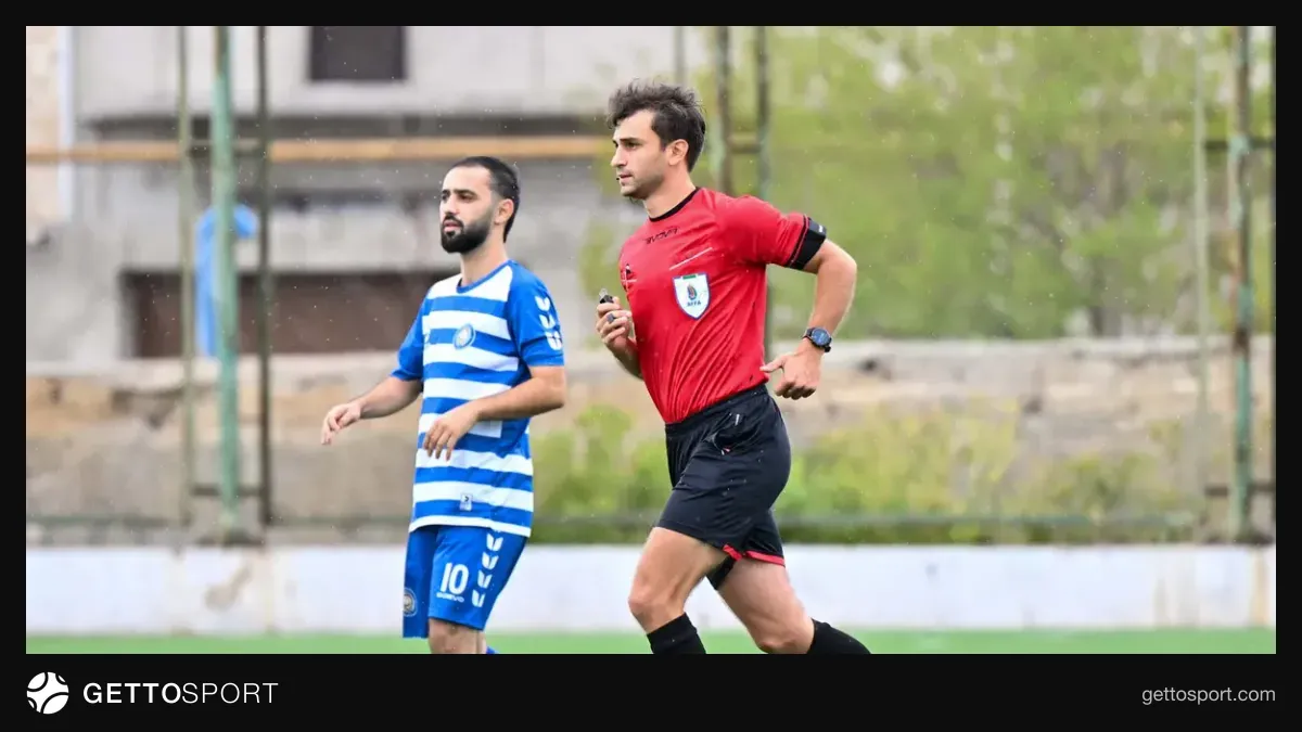 Ağdaş stadionunda Dinamo komandasının oyun anı