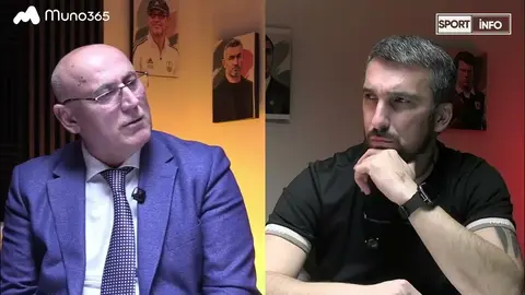 Yaşar Seyidov studiyada Futbol masası verilişində danışır