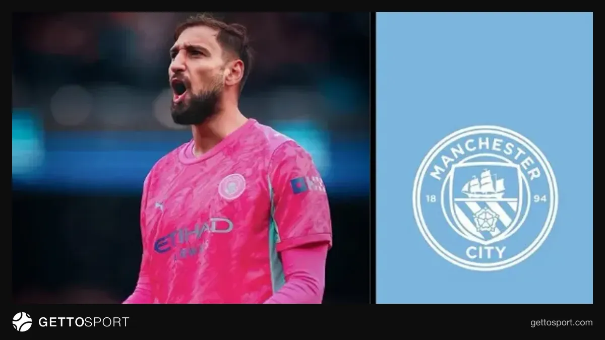 Gianluigi Donnarumma Mançester Siti formasında məşqdə