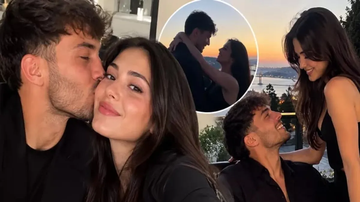 Dorukhan Toköz və Helin Kandemir birlikdə sosial şəbəkə üçün çəkilmiş romantik fotoda