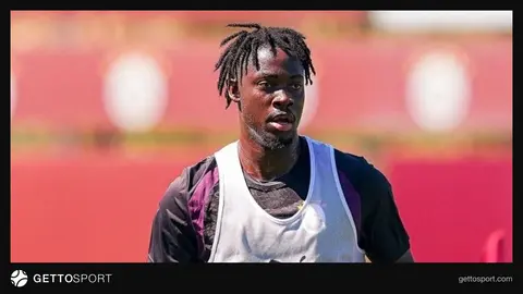 Galatasaray formasıyla El Chadaille Bitshiabu antrenmanda