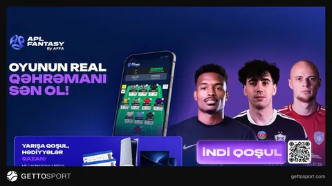 APL Fantasy qalibi Elçin Cəfərov üçün mükafatlandırma və platforma loqosu