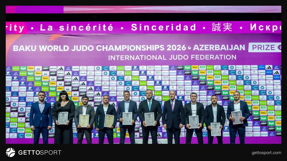 Milli Gimnastika Arenasında cüdo üzrə dan sertifikatlarının təqdim olunması