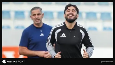 Elvin Cəfərquliyev Azərsun Arenada məşq edir, tibbi personal yanındadır