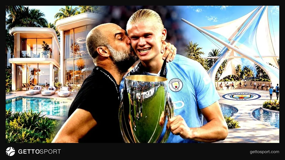 Erling Haaland ve Pep Guardiola proje tanıtımında sahnede