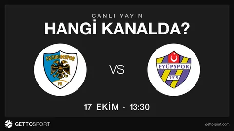 Erzurumspor - Eyüpspor maçının yayın kanalları