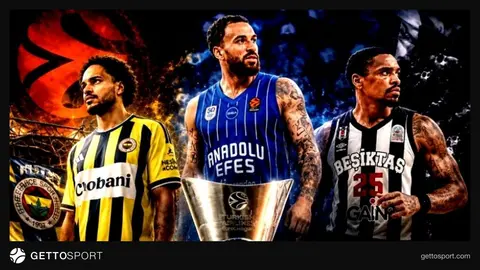 EuroLeague toplantısı veya basketbol salonu ve finans grafikleri