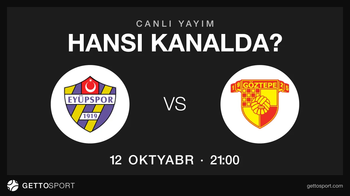 Eyüpspor – Göztepe oyununun yayım kanalı