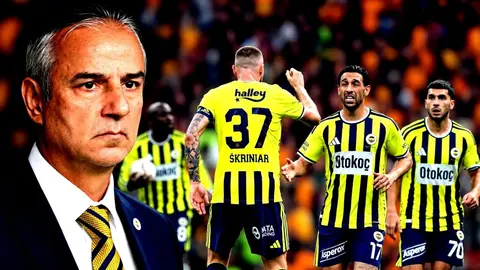 Fenerbahçe teknik direktörü İsmail Kartal basın toplantısında konuşurken