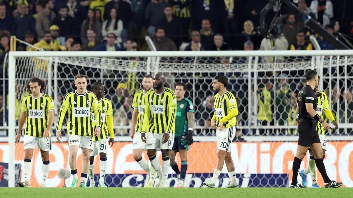 Fenerbahçe ve Göztepe maçı sonrasında stattan genel görünüm