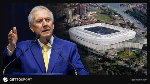 Fenerbahçe başkanı Aziz Yıldırım ve Chobani Stadyumu ile Maltepe stat projesi görseli