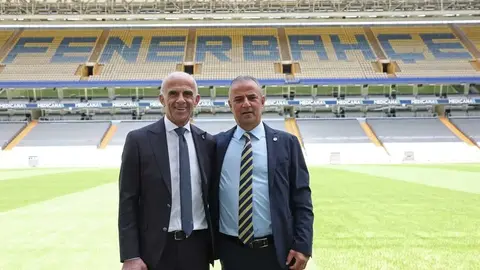 Fenerbahçe formasını taşıyan soyut futbolcu silueti ve transfer listesi