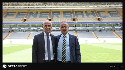 Fenerbahçe formasını taşıyan soyut futbolcu silueti ve transfer listesi