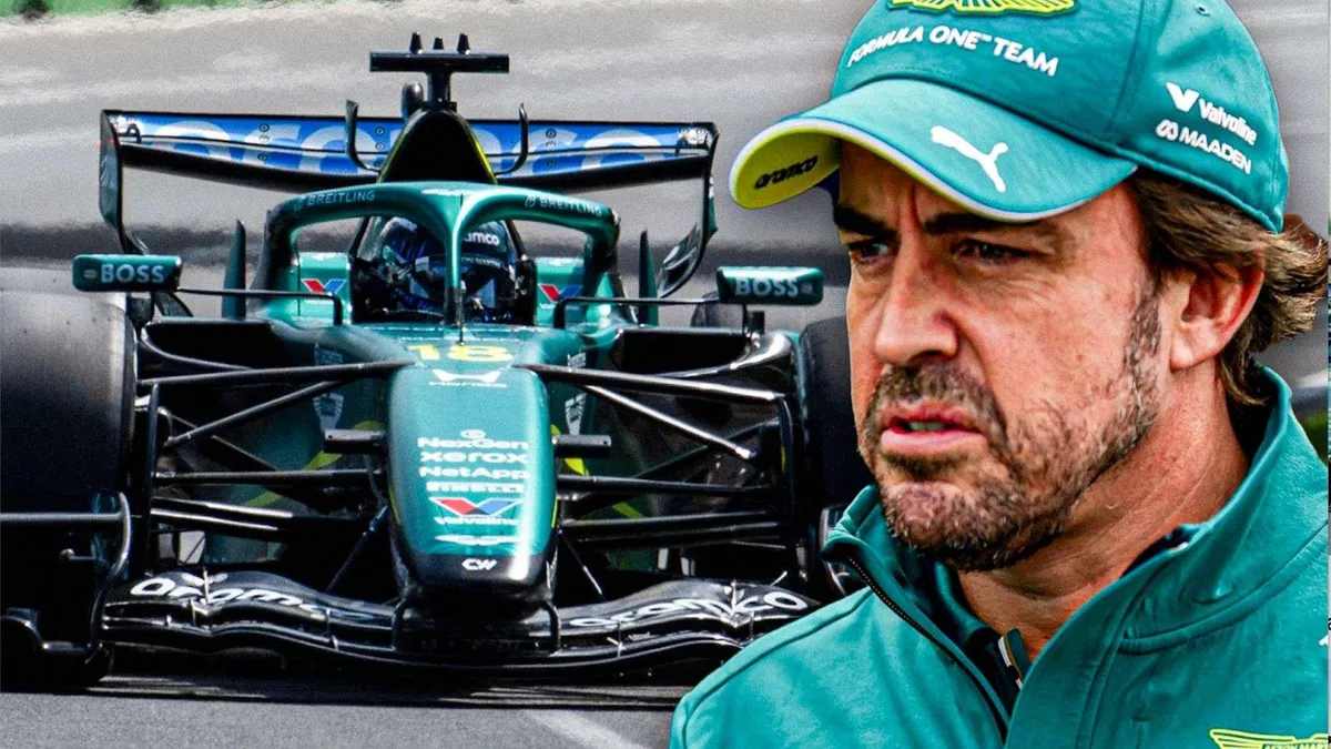 Fernando Alonso röportaj verirken mikrofonlara konuşuyor