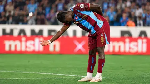 Franculino Trabzonspor formasıyla gol sevinci yaşarken