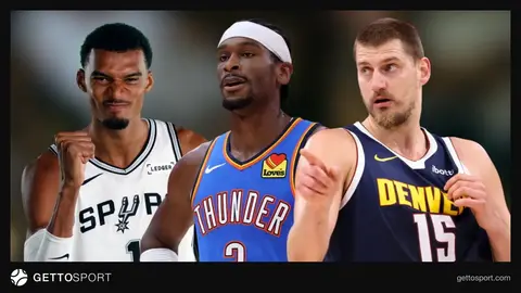 NBA topları və müxtəlif ölkələrin bayraqları fonunda basketbol koru