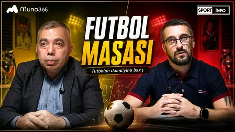 Həbib Aslanov və Mehman Süleymanov studiyada Futbol masası verilişində