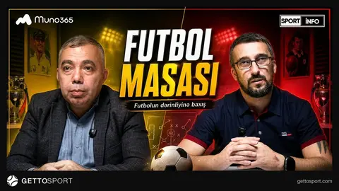 Həbib Aslanov və Mehman Süleymanov studiyada Futbol masası verilişində