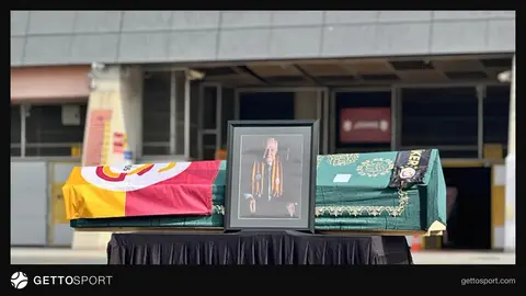 Ali Fuat Diriker için RAMS Park'ta düzenlenen tören ve cami önünde toplanan kalabalık