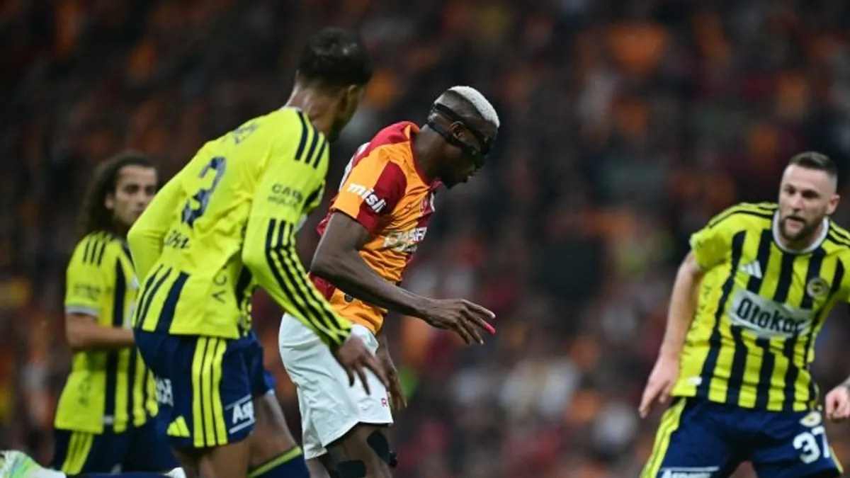 Galatasaray-Fenerbahçe derbisinden ilk yarı istatistikleri ekran görüntüsü
