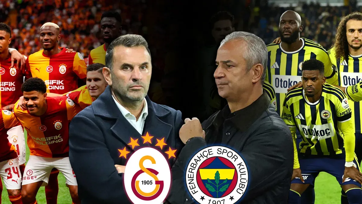 Galatasaray ve Fenerbahçe oyuncuları derbi öncesi ısınırken