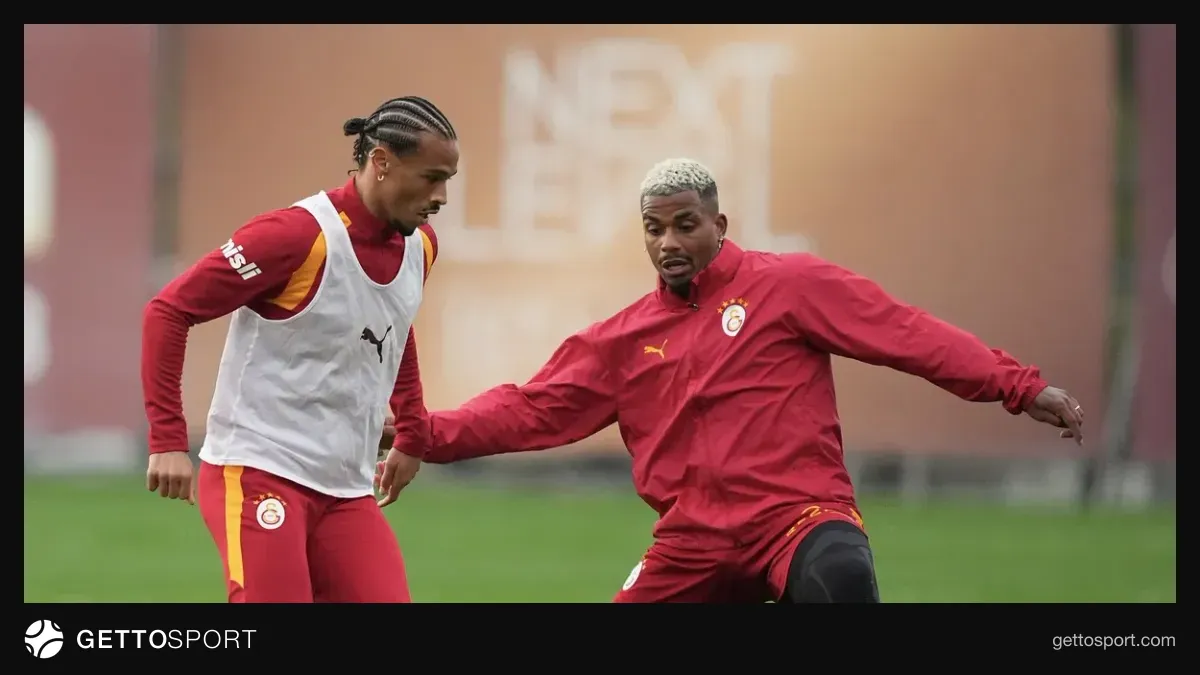 Galatasaray futbolcuları Kemerburgaz Metin Oktay Tesisleri'nde antrenmanda