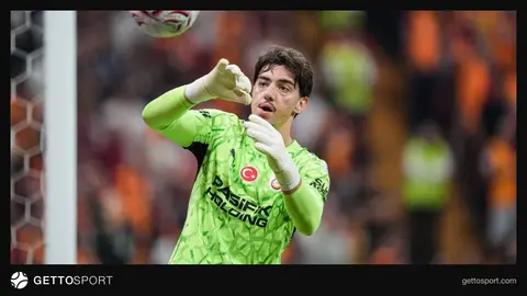 Galatasaray kalecisi Jankat Yılmaz maçı sırasında