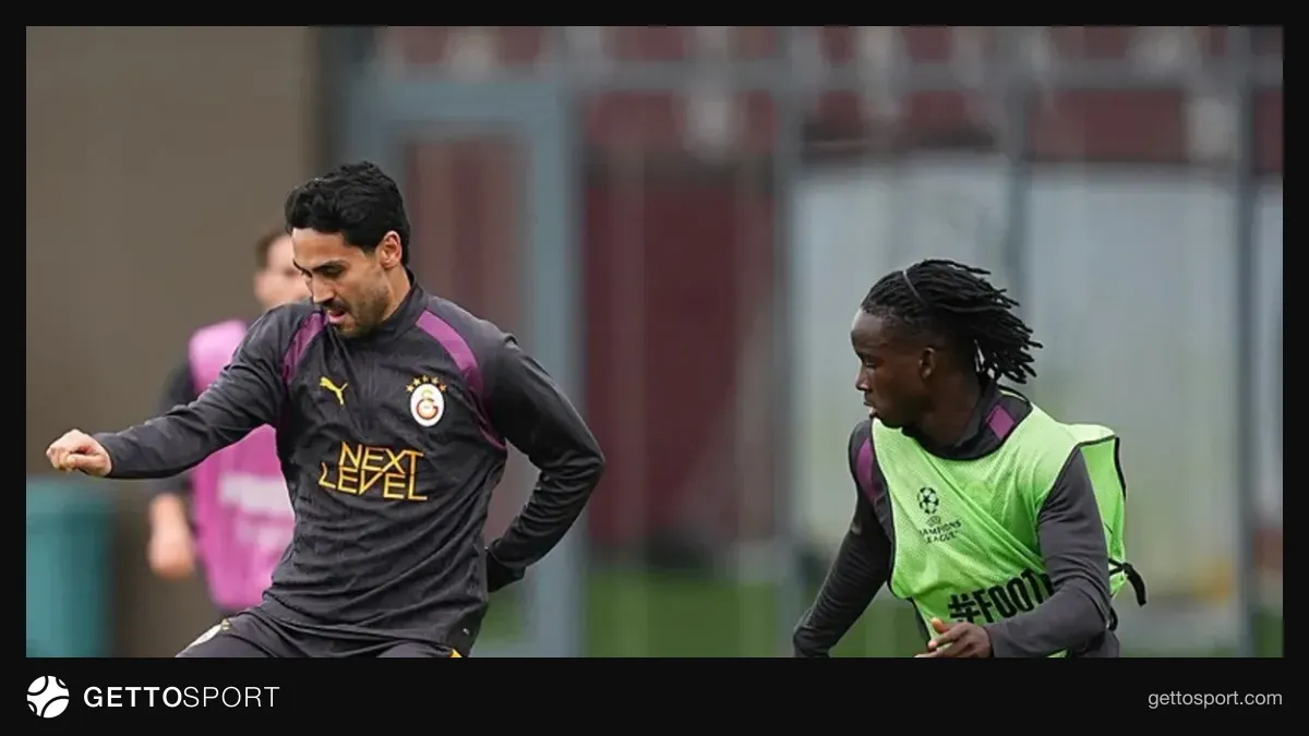 Okan Buruk yönetiminde Kemerburgaz Tesisleri'nde antrenman yapan Galatasaray oyuncuları