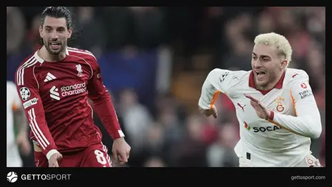 Galatasaray oyuncuları maçta üzgün görüntü sergilerken