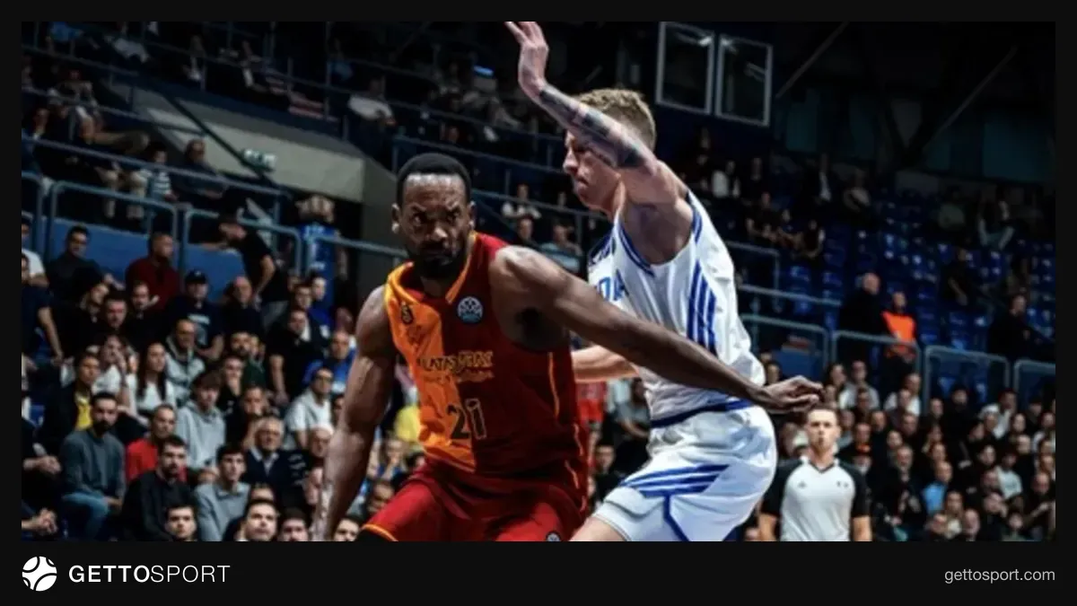 Dražen Petrović Spor Salonu'nda Cibona ile Galatasaray arasındaki maçtan görüntü