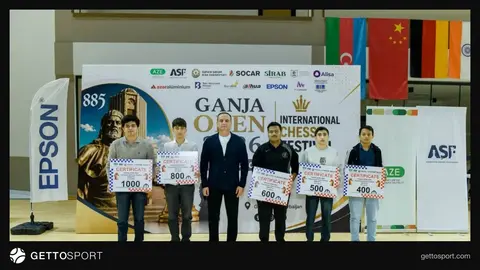 Gəncə şəhərində Ganja Open 2026 şahmat festivalının bağlanış mərasimi və qaliblərin təltifi