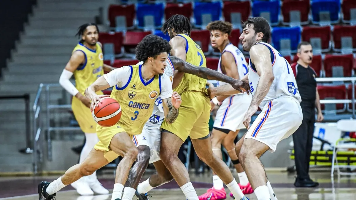 Gəncə basketbolçularının Lissabonda sevinci, oyun anı