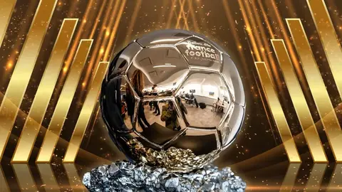 Harri Keyn məzmunlu futbol və Ballon d'Or mükafatının simvolik görüntüsü