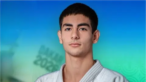 İbrahim Talıbov tatamide milli komanda formasında