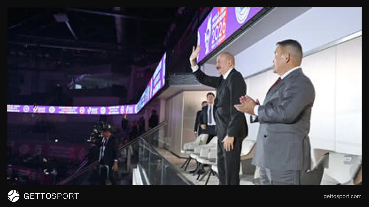 Prezident İlham Əliyev cüdo dünya çempionatında iştirak edir, iştirakçılar və federasiya rəsmiləri ilə görüş