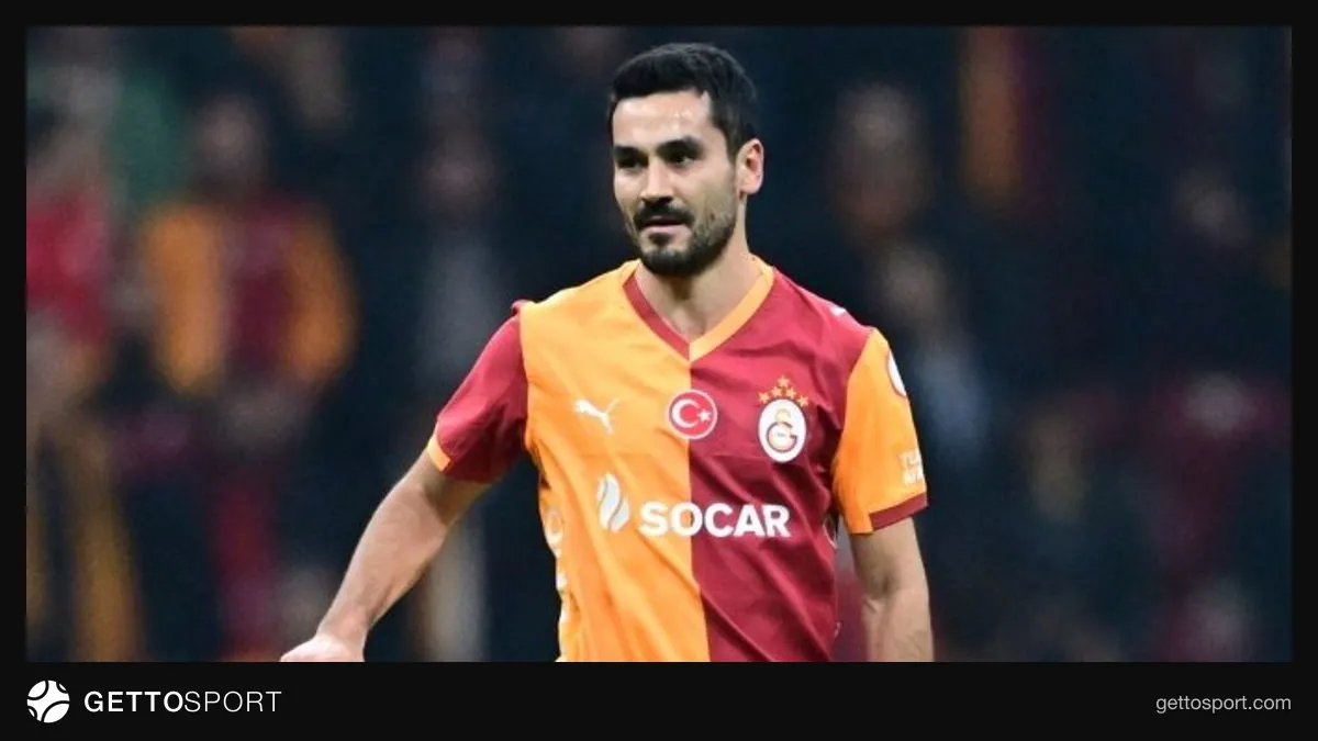 İlkay Gündoğan maç sonrası basın açıklaması yaparken