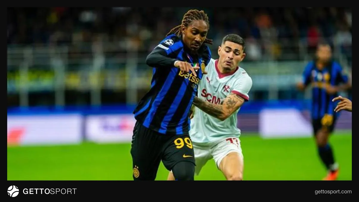 Inter oyuncuları Carlos Augusto gol sevincinde, Giuseppe Meazza