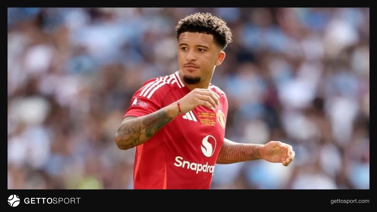 Getafe forması giyen Jadon Sancho hayalî görüntüsü veya Sancho antrenman yaparken