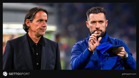 Juventus antrenman sahasında takım ve teknik heyet