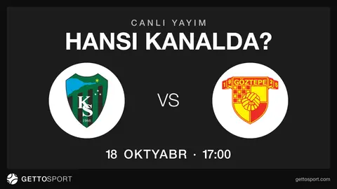 Kocaelispor – Göztepe oyununun yayım kanalları