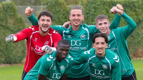 Konyaspor futbolcuları Murat Kurum Tesisleri'nde antrenmanda
