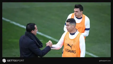 Kriştiano Ronaldo və FPF prezidenti Pedro Proensa mətbuat konfransında