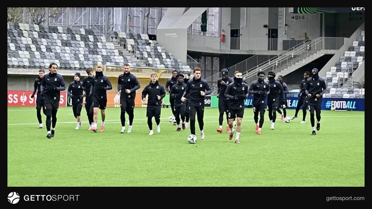 Tampere Tammelan Stadı dış cepheden görünüşü ve suni çim zemini