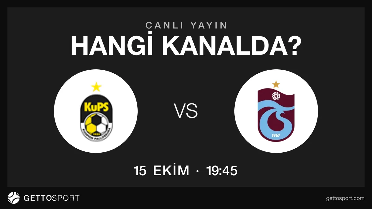 KuPS - Trabzonspor maçının yayın kanalları